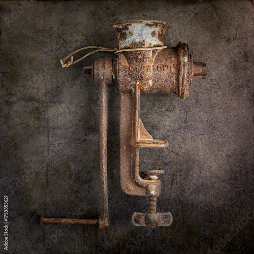 old rusty old fashioned objects
