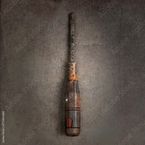 old rusty tool