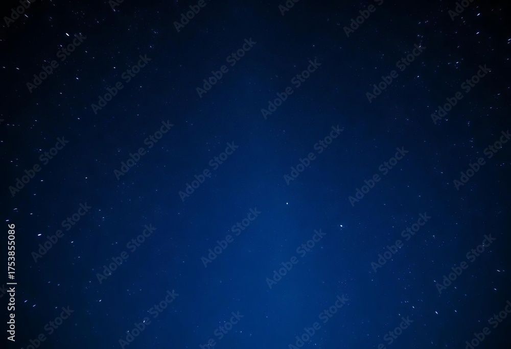 Fototapeta premium Deep twilight sky, countless stars, vibrant blue hue, starlight, midnight