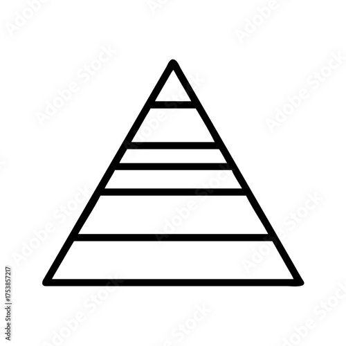 Pyramid chart representing hierarchical structure