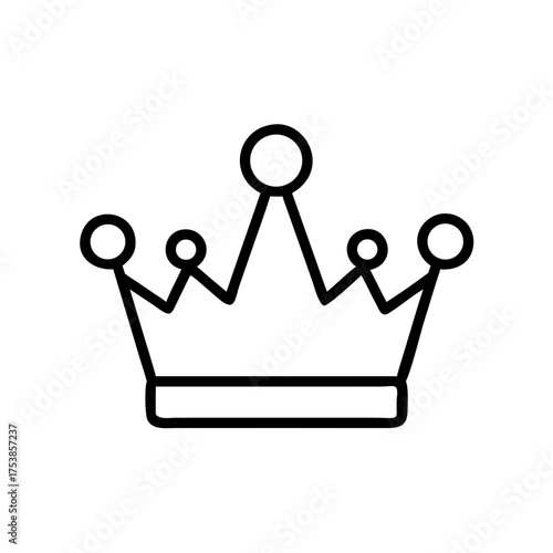 Simple crown with rounded tips