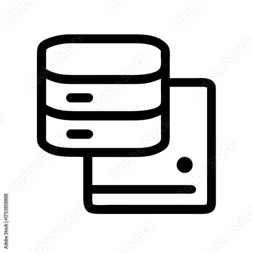 Database server icon for data management system