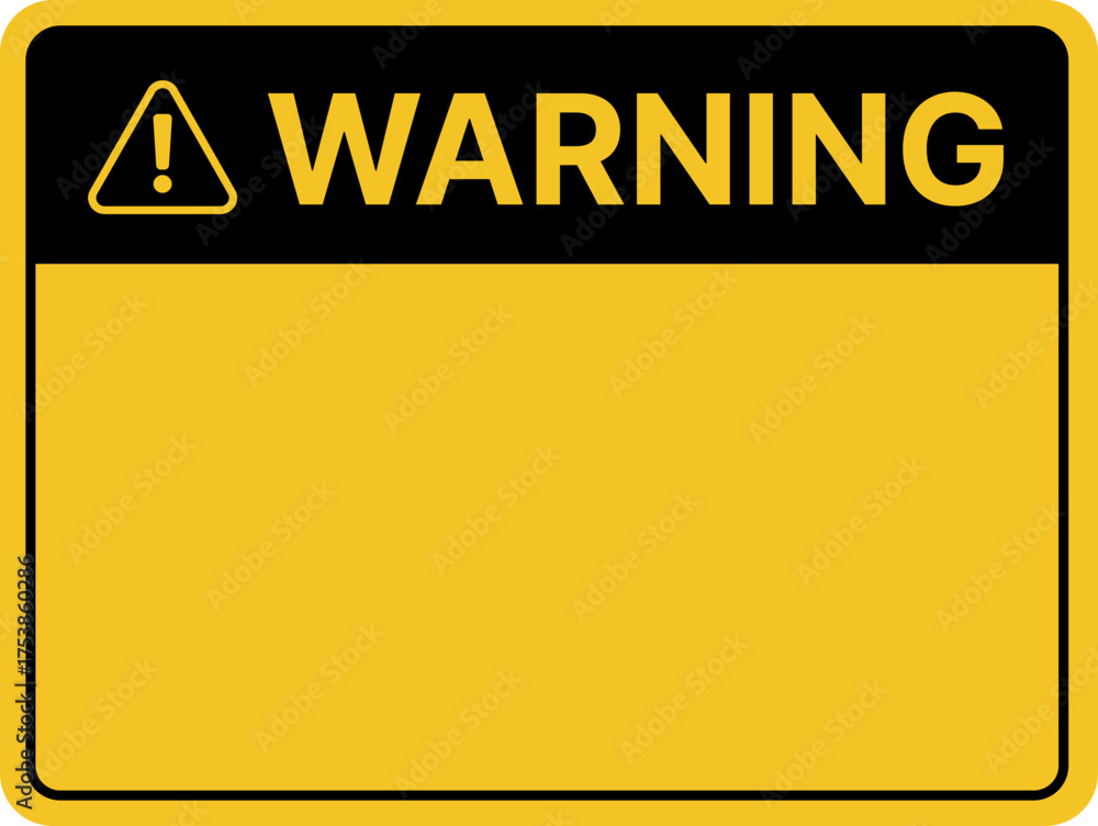 Obraz premium Warning sign