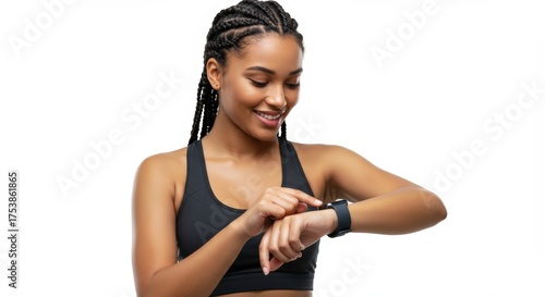 Woman Using Smartwatch
