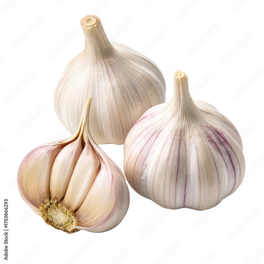 Obraz premium Set of garlic png garlic bulbs png garlic cloves png cooking garlic png fresh garlic png spice bulb png transparent background image
