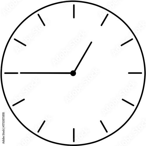 Minimalist Linear Clock Vector Design