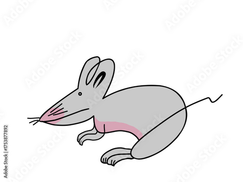simple illustration of a mouse