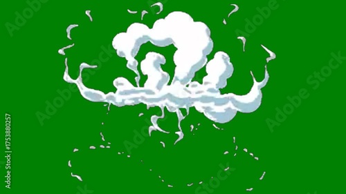 Animated storm with clouds and smoke, perfect for cinematic and fantasy projects.