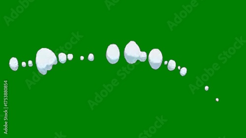 Animated cloud with slow movement, perfect for cinematic and fantasy designs.