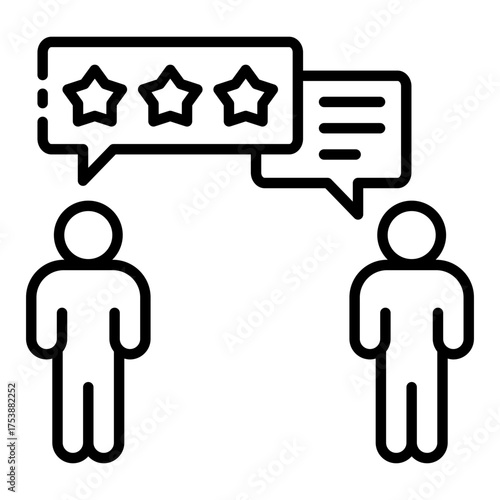 feedback icon for rating review in user conversation