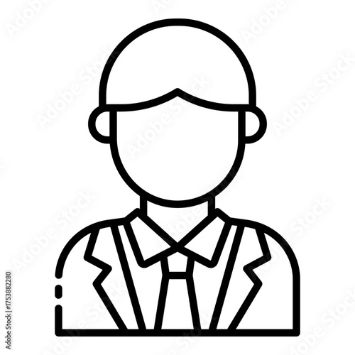 ceo icon for executive person in leadership role