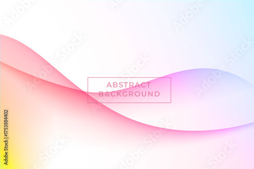 Gradient Pink Purple Pastel Wave Background Design Template