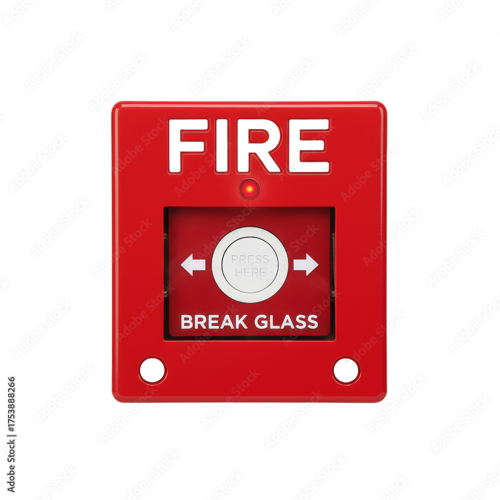 Fototapeta premium Emergency Response Apparatus Standby, Safeguarding Structures Through Early Fire Detection Readiness