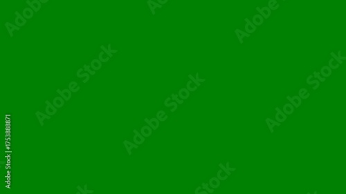An animated heart shape on a green screen background. Ideal for romantic or emotional video projects.