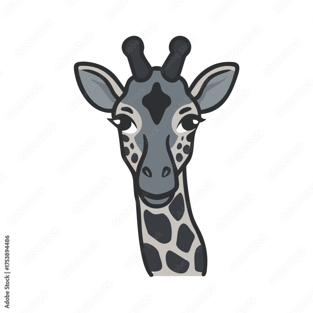 Obraz premium Giraffe Facing Forward