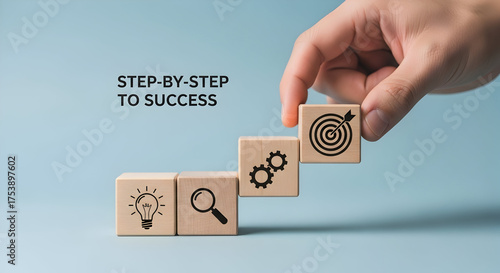 Building blocks to success, from idea to achievement