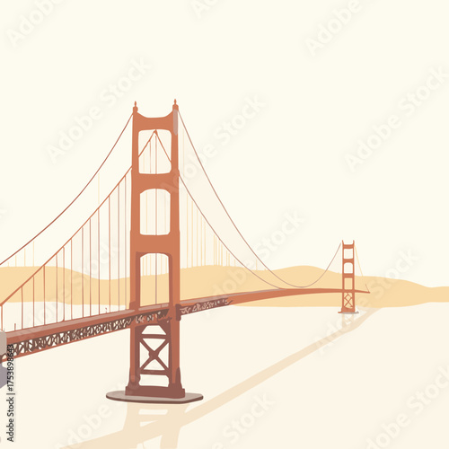 golden gate bridge san francisco vector 