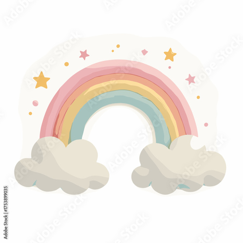 rainbow and clouds