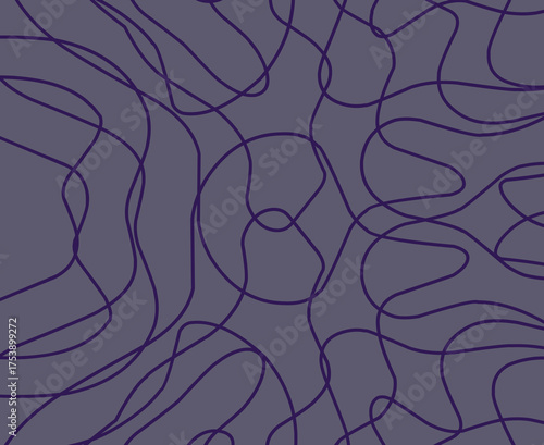 Beautiful abstract wave lines pattern in dark grey and purple