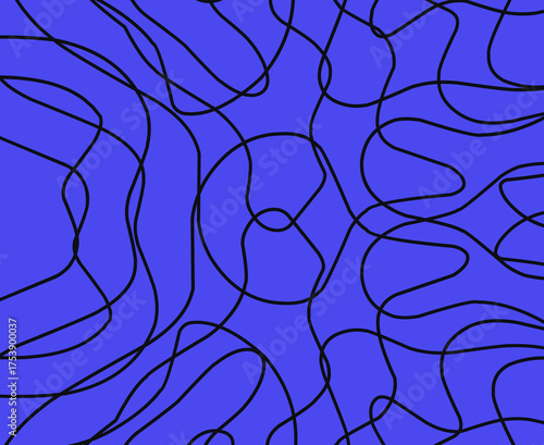 Beautiful  abstract wave lines pattern in purple and black