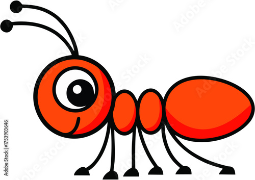 Cutee Antt Mascott Vectorr Il...