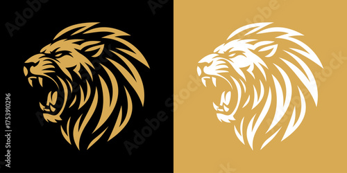 lion head vector illustration