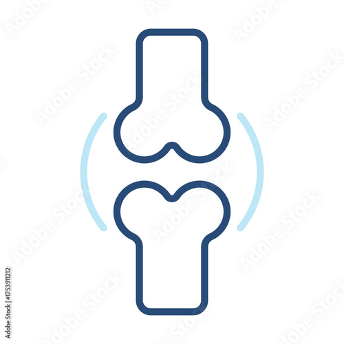 Joints Icon Color Outline Style. Vector Illustration Design