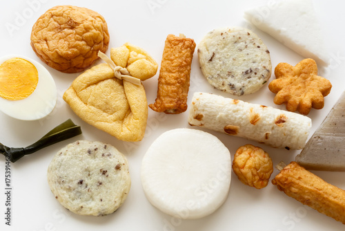 おでんの具　おでん種　白背景