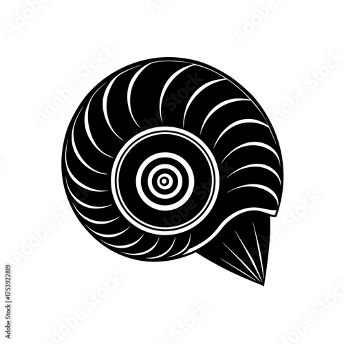 snail shell spiral icon