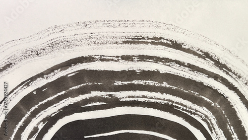 abstract painting drawn with a brush, rough lines drawn with ink and brush, jagged band drawing painted with a brush
