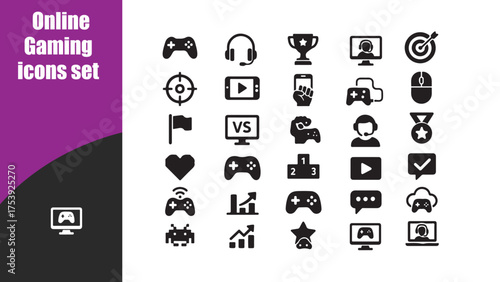 Online Gaming Vector  icons 