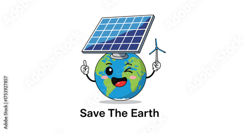 Save the earth with renewable energy and a clean environment.