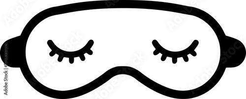 Sleeping Mask For Comfortable Night Rest Icon For Web And Graphic Design
