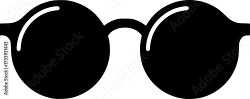 Stylish Round Sunglasses for Fashion Accessory Icon For Web And Graphic Design
