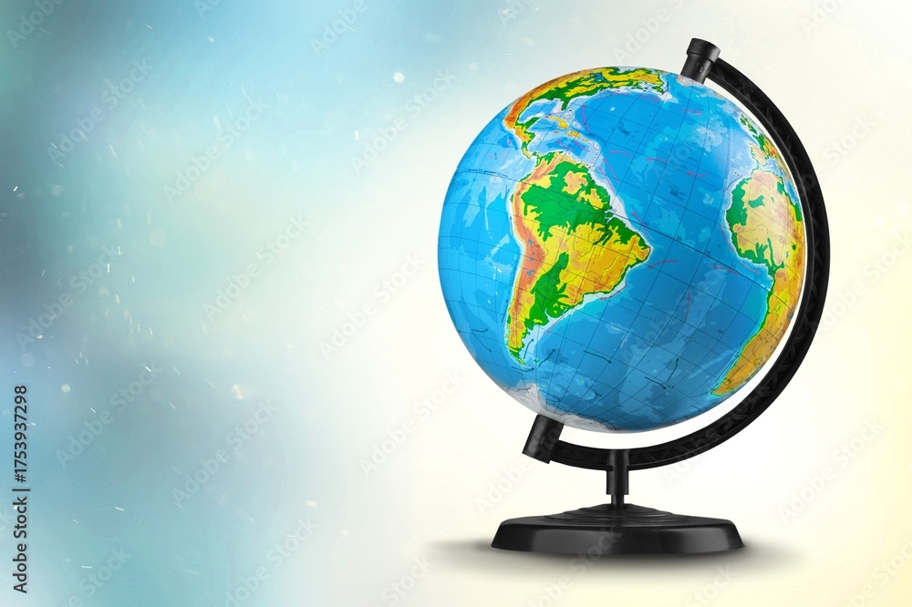 Naklejka premium Vintage classic school earth globe