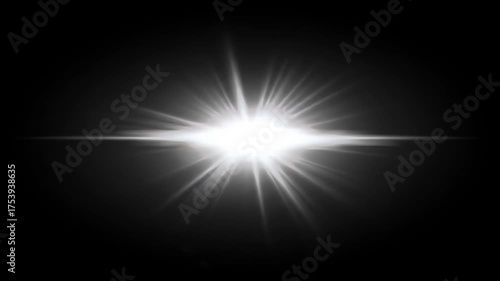 Abstract Bright Light Burst Background Realistic Video White Rays