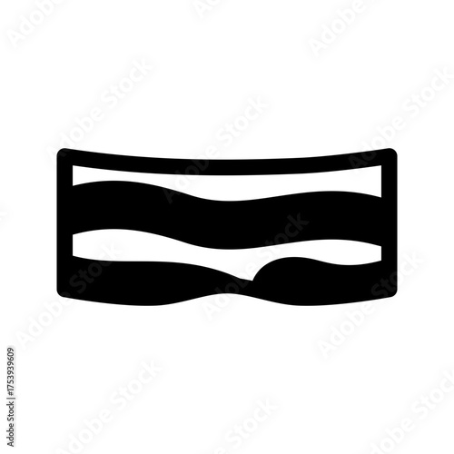 Bacon Icon Vector Symbol Design Illustration