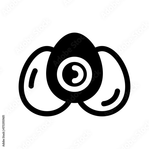 Egg Icon Vector Symbol Design Illustration