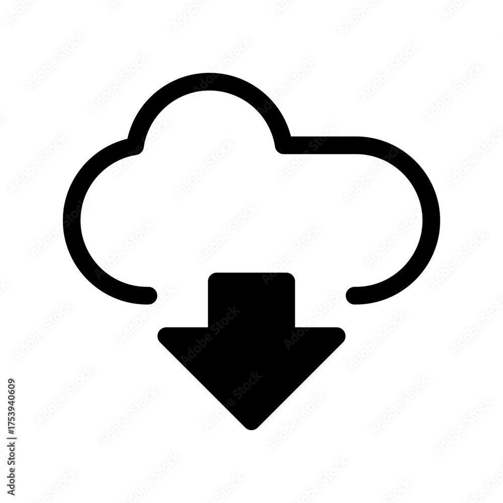 Fototapeta premium Download Icon Vector Symbol Design Illustration