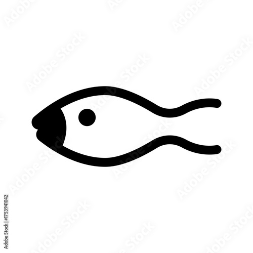 Fish Icon Vector Symbol Design Illustration