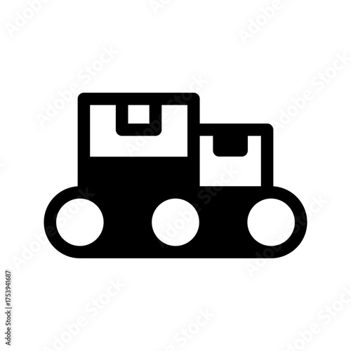 Conveyor Icon Vector Symbol Design Illustration