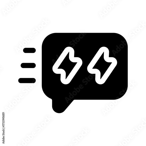 Instant Message Icon Vector Symbol Design Illustration