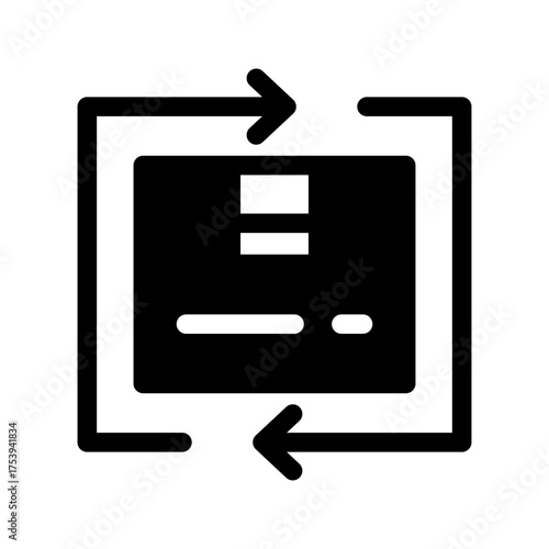 Product Return Icon Vector Symbol Design Illustration