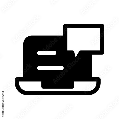 Laptop Error Icon Vector Symbol Design Illustration