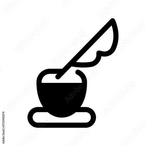 Quill Icon Vector Symbol Design Illustration