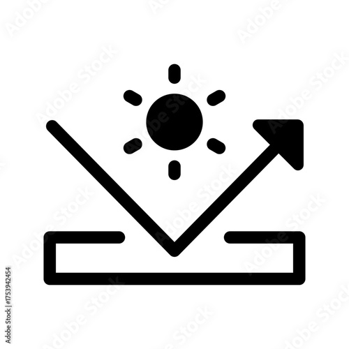 Uv Protection Icon Vector Symbol Design Illustration