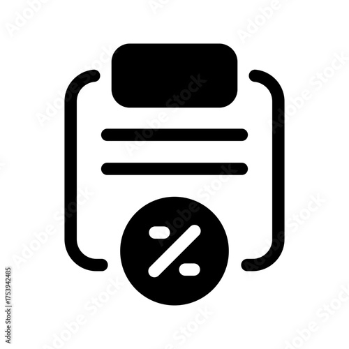 Tax Calendar Icon Vector Symbol Design Illustration