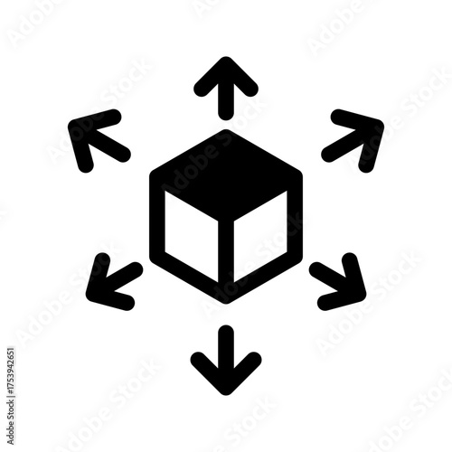 Distribution Icon Vector Symbol Design Illustration
