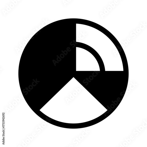 Data Report Icon Vector Symbol Design Illustration