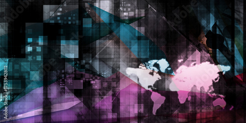Global Digital Technology Concept
